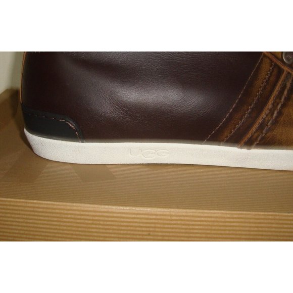 UGG  EMPIRE Men's Chestnut Leather Sneakers Size US 9,EU 42 EM-PIRE NIB #1000642 - Picture 7 of 8